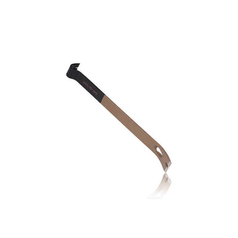 SPEC OPS 21 pulgadas Barra de palanca plana Crowbar, Cabeza de balancín curvada, Extractor de clavos en forma de lágrima, Acero de alto carbono - SPEC-D21BAR