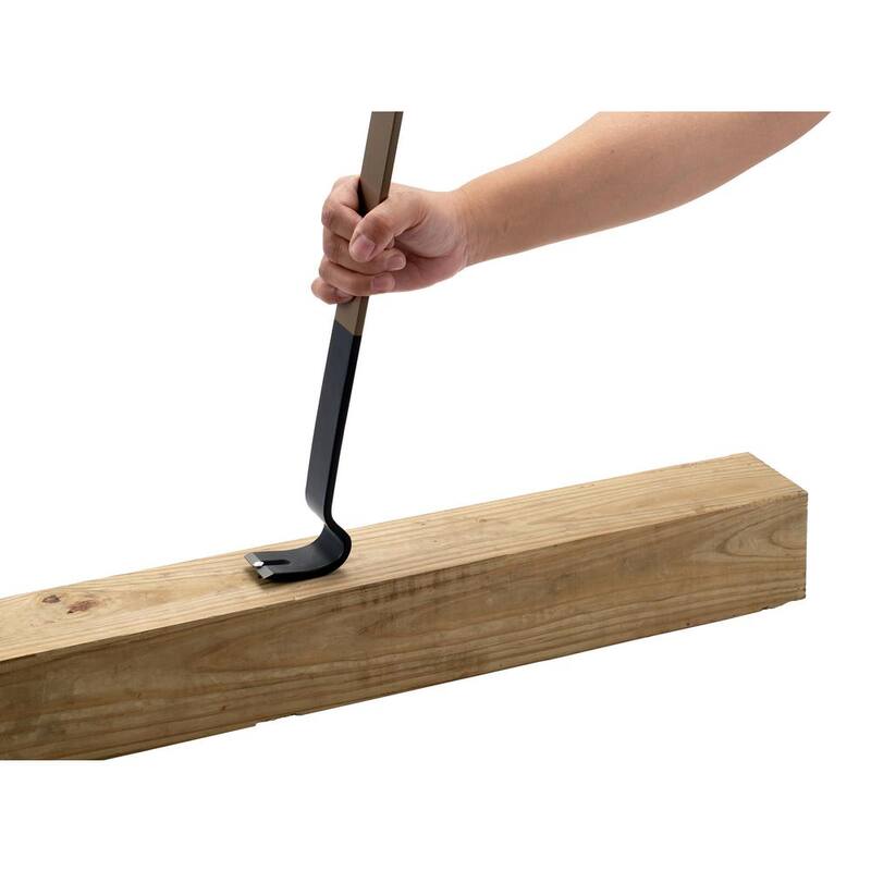 SPEC OPS 21 pulgadas Barra de palanca plana Crowbar, Cabeza de balancín curvada, Extractor de clavos en forma de lágrima, Acero de alto carbono - SPEC-D21BAR