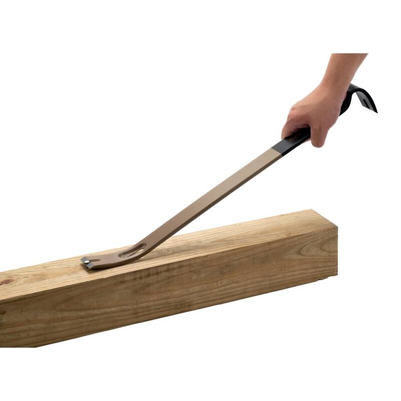 SPEC OPS 21 pulgadas Barra de palanca plana Crowbar, Cabeza de balancín curvada, Extractor de clavos en forma de lágrima, Acero de alto carbono - SPEC-D21BAR