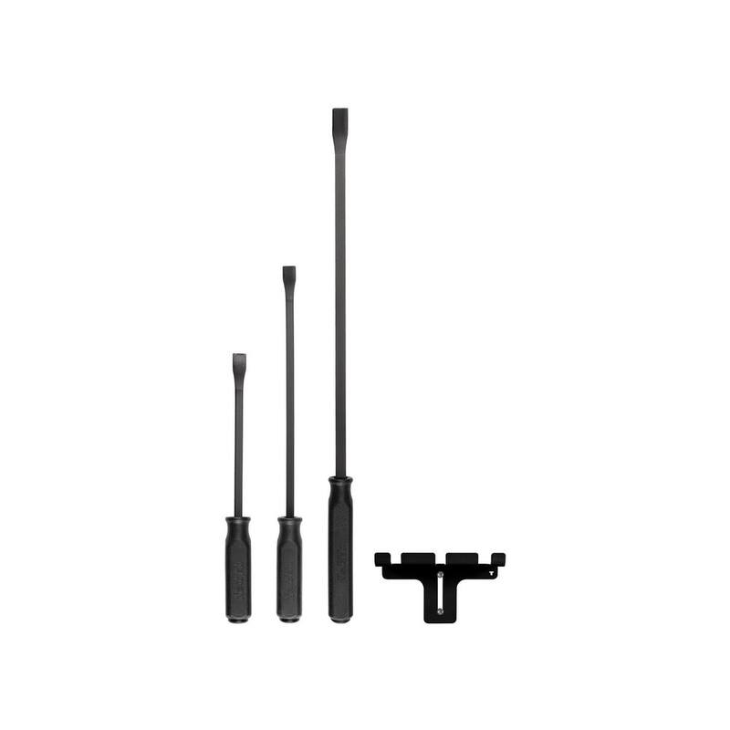 Juego de 3 palancas para palanquear con extremo angular y mango, con gancho para colgar en la pared TEKTON (12 in. x 17 in. x 25 in.) - LSQ96501