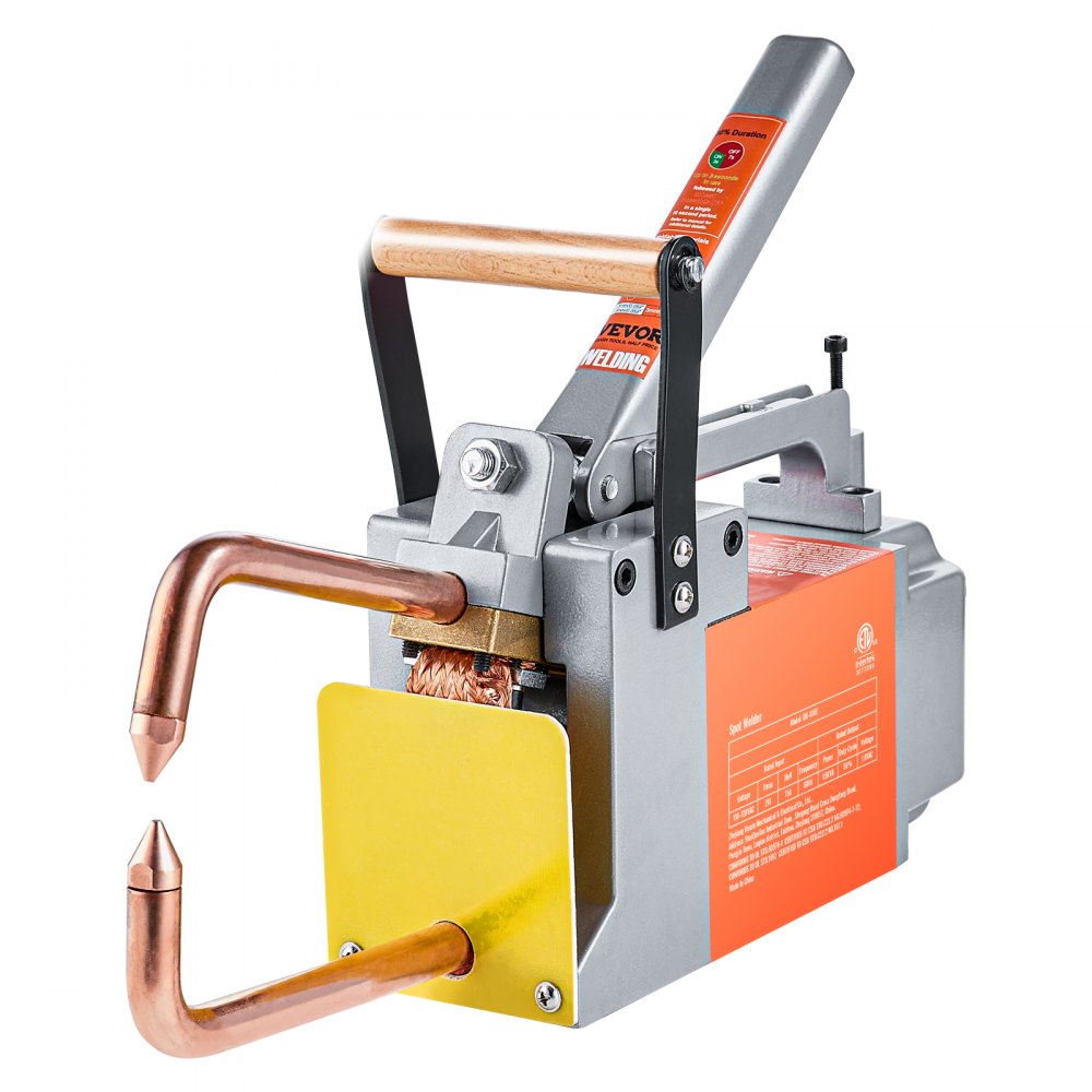 VEVOR Portable Spot Welder, 1/8-inch Spot Welder Machine with 1.5KVA Input Capacity, Handheld Welding Tip Gun, Metal Sheet Spot Welding Machine for Aluminum Sheet, Carbon Steel - BCDHJX18110VEOX8XV1