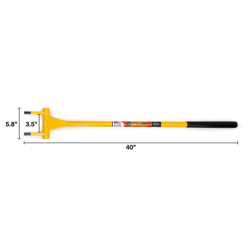 Tenedor de demolición de 2 dientes de 40 pulgadas de Honey Badger - HB40-2
