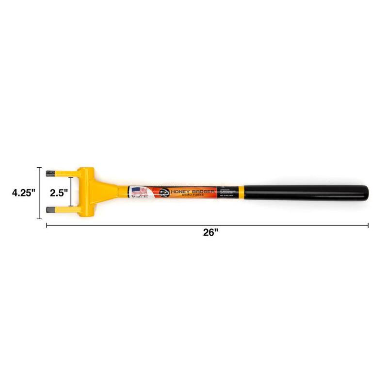 Bifurcador de demolición de 2 puntas de 26 pulgadas Honey Badger - HB26-2