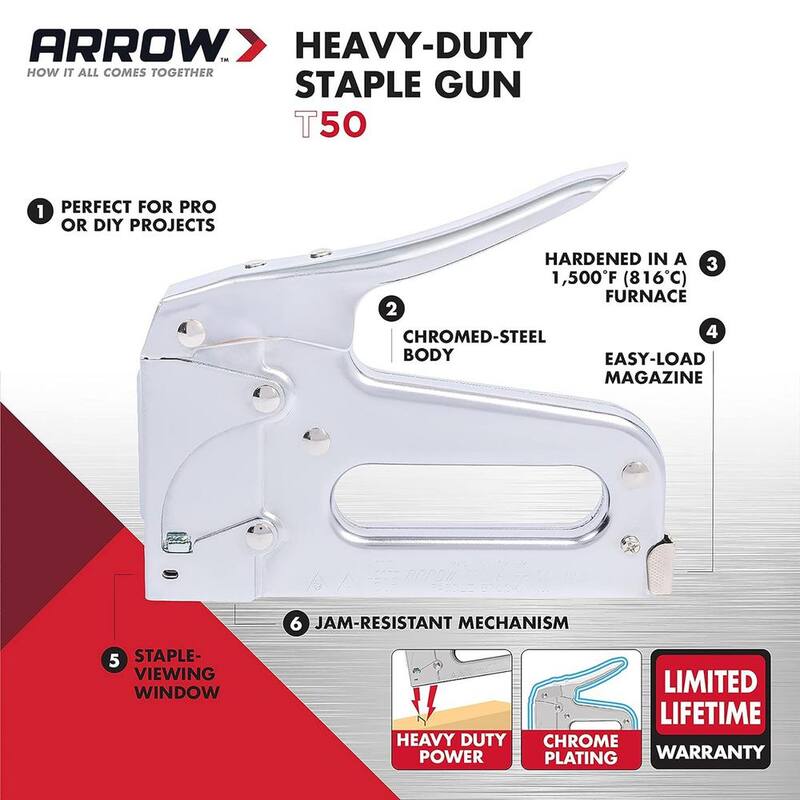 Pistola de grapas manual resistente Arrow T50 - T50