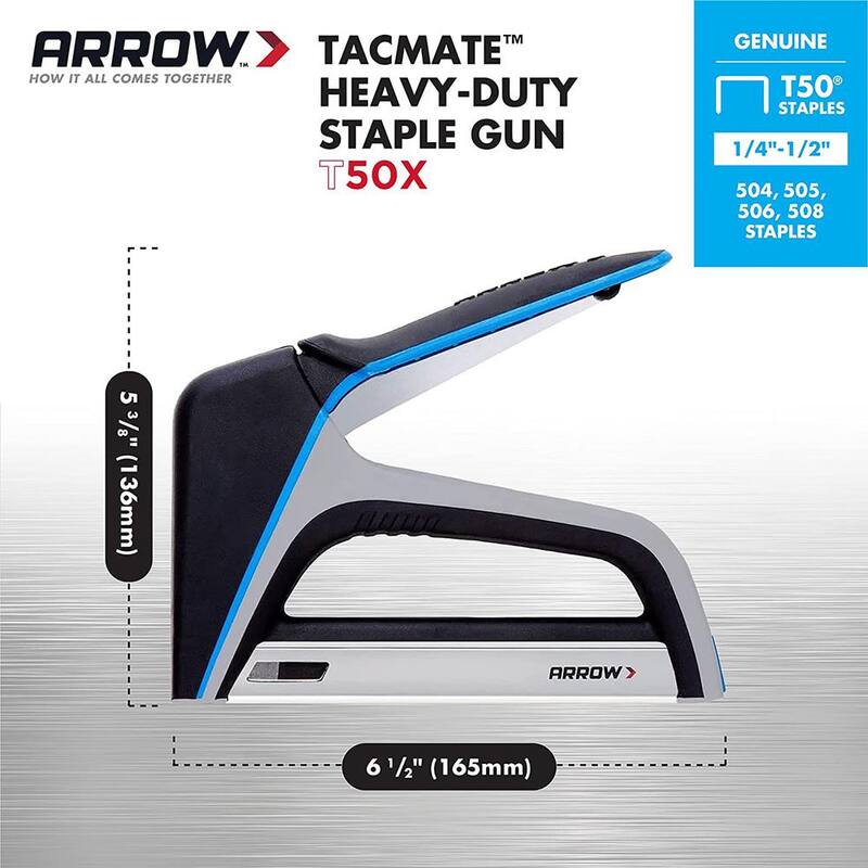 Arrow T50X TacMate - Grapadora de grapas de trabajo pesado