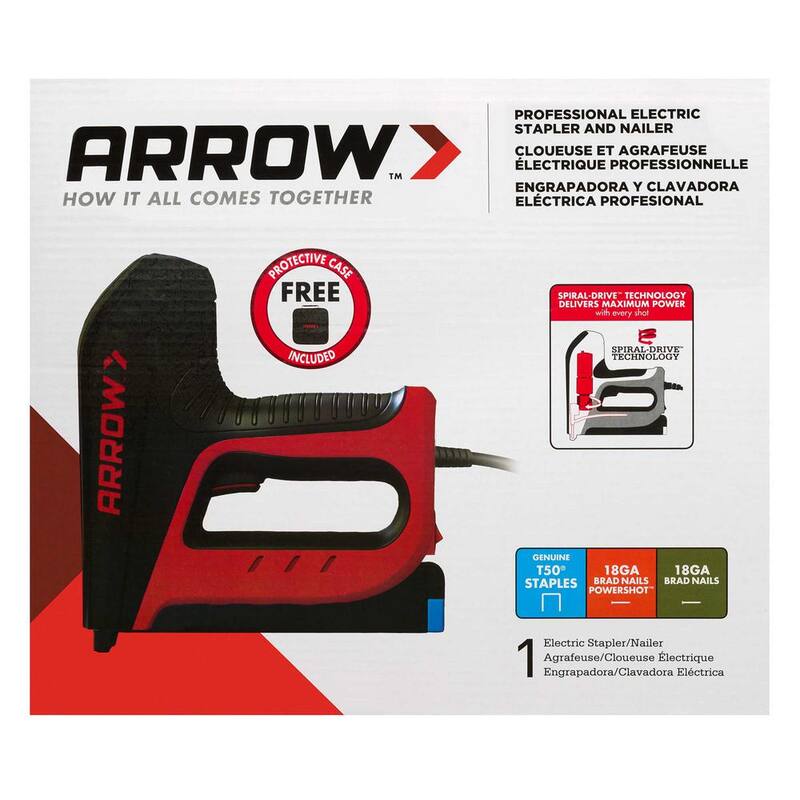 Grapadora eléctrica y clavadora de puntas de 6 pulgadas - T50AC-R