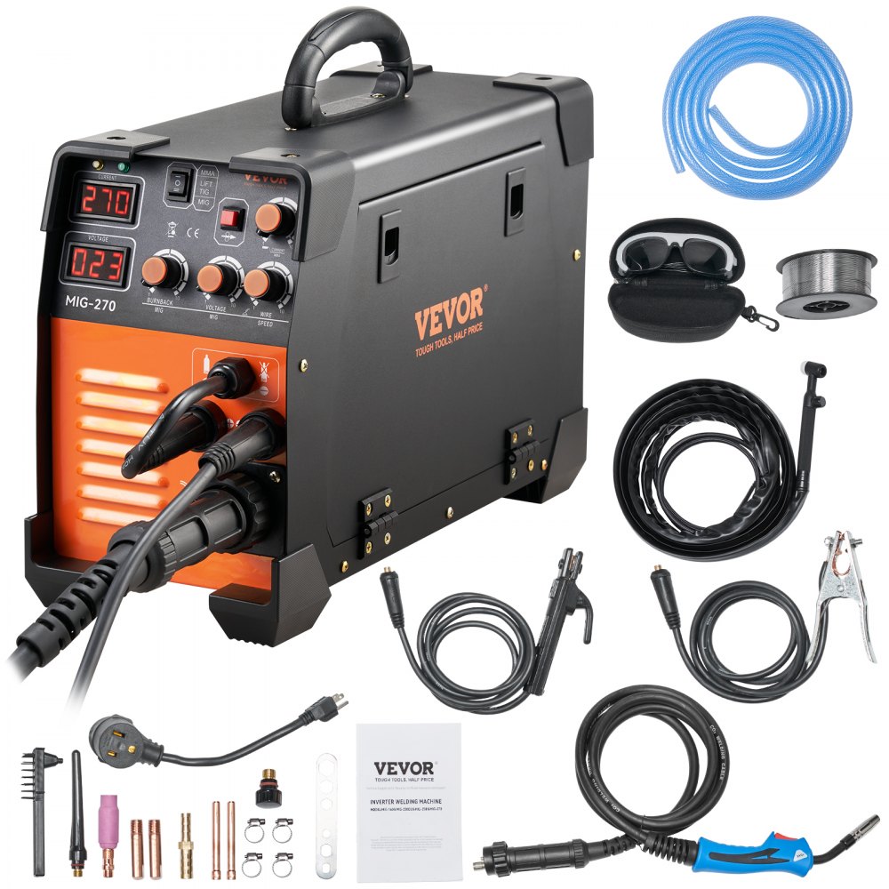 VEVOR Mig Welder Welding Machine 270A MIG MMA TIG 3 In 1 Welder Combo 110V/220V - DHJMIGMMAMIGLL6WNV5