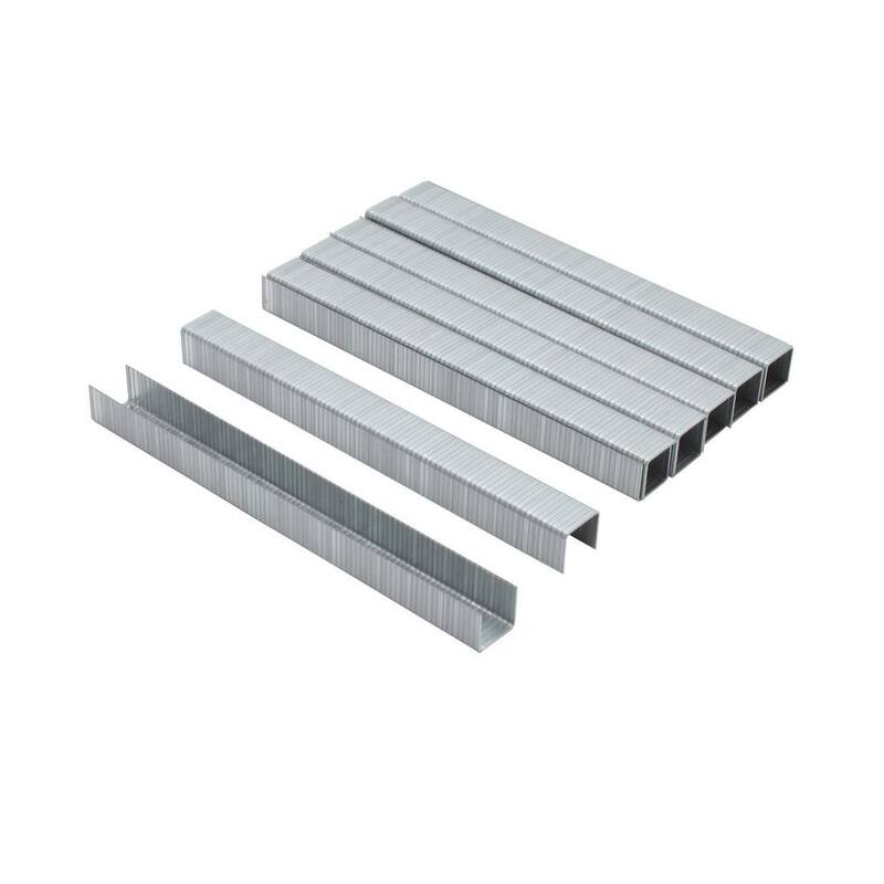 Grapadora de martillo resistente DEWALT y grapas de 3/8 in de alta resistencia (paquete de 5000) - DWHTTH450TA7065