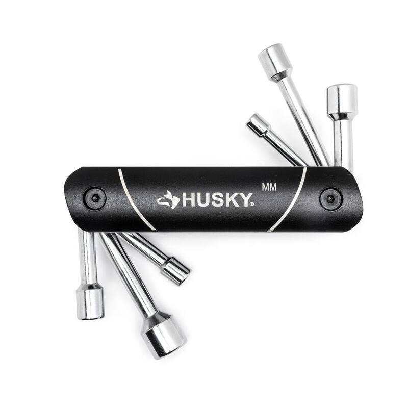 Juego de dados para tuercas plegables Husky MM (6 piezas) - HFNDMM6PC