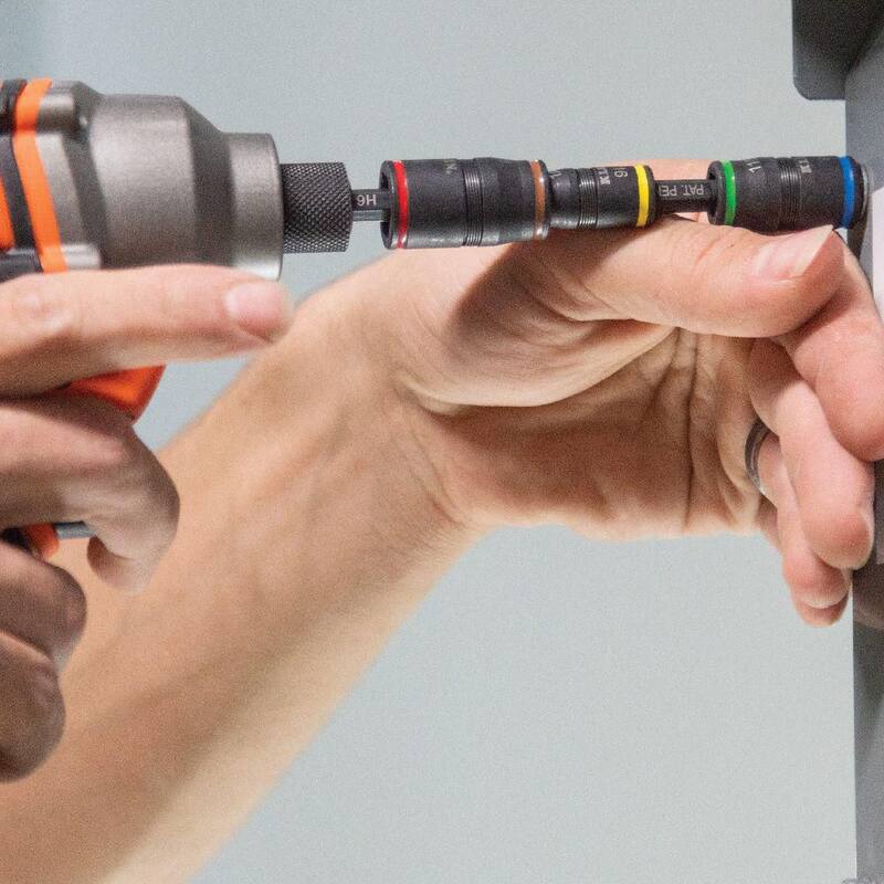 Juego de 7 en 1 de impacto para sockets con mango de Klein Tools, juego de sockets de impacto hexagonal (32900R) - 32900R