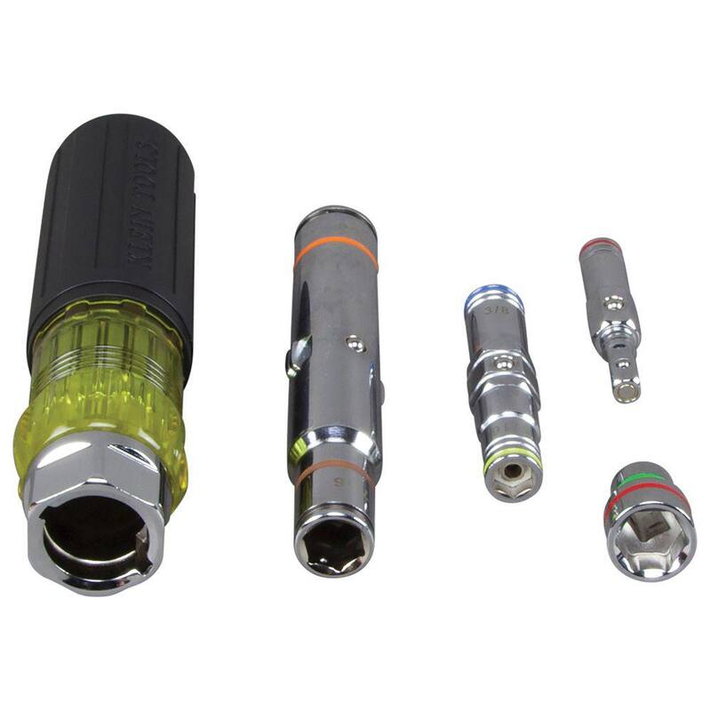 Juego de destornillador de tuercas múltiple de servicio pesado 7 en 1 de Klein Tools - 32807MAGSEN