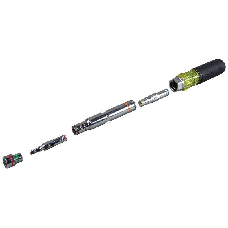 Juego de destornillador de tuercas múltiple de servicio pesado 7 en 1 de Klein Tools - 32807MAGSEN