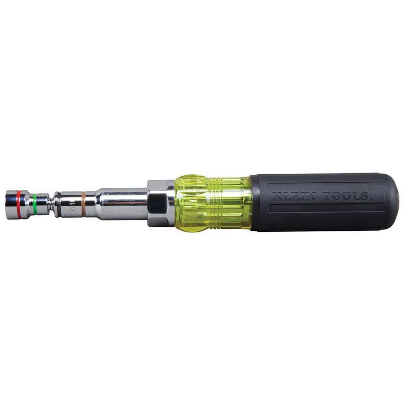 Juego de destornillador de tuercas múltiple de servicio pesado 7 en 1 de Klein Tools - 32807MAGSEN