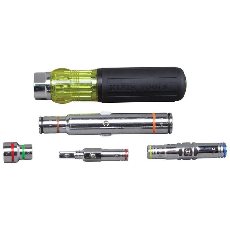 Juego de destornillador de tuercas múltiple de servicio pesado 7 en 1 de Klein Tools - 32807MAGSEN
