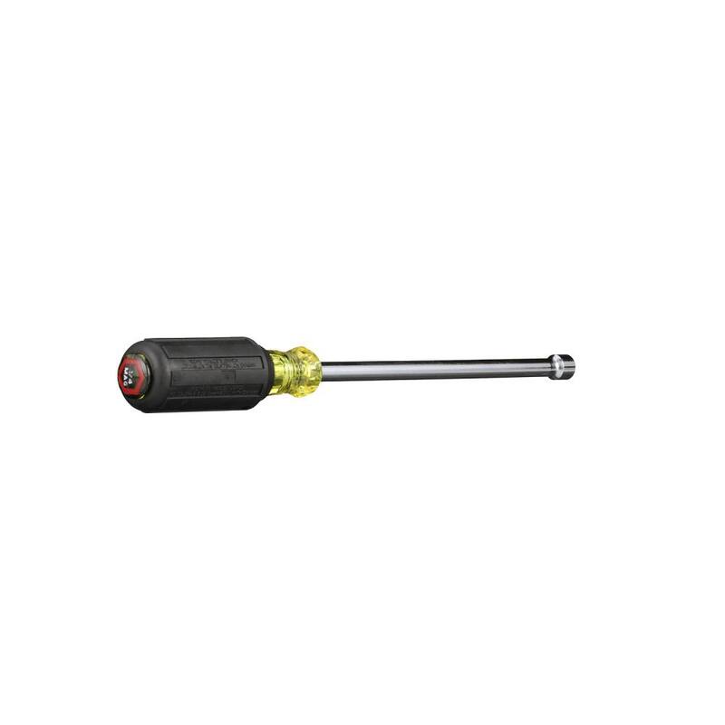 Herramienta de 1/4 de pulgada con punta magnética para tuercas y eje hueco de 6 pulgadas con mango de agarre acolchonado - 646-1/4M