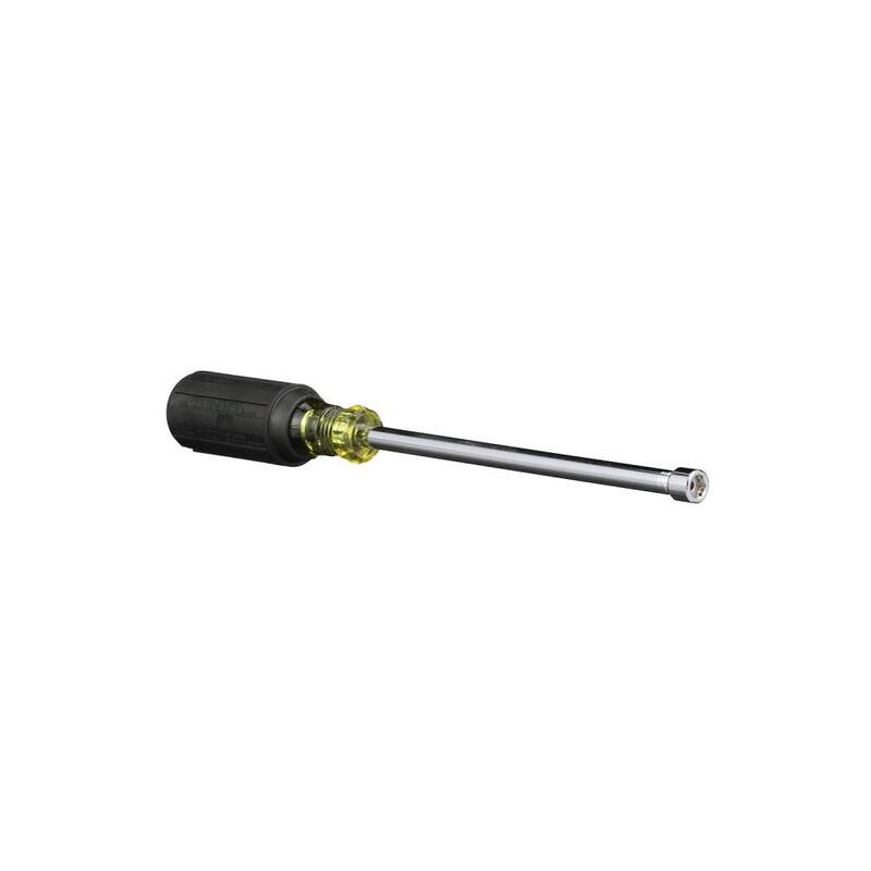 Herramienta de 1/4 de pulgada con punta magnética para tuercas y eje hueco de 6 pulgadas con mango de agarre acolchonado - 646-1/4M