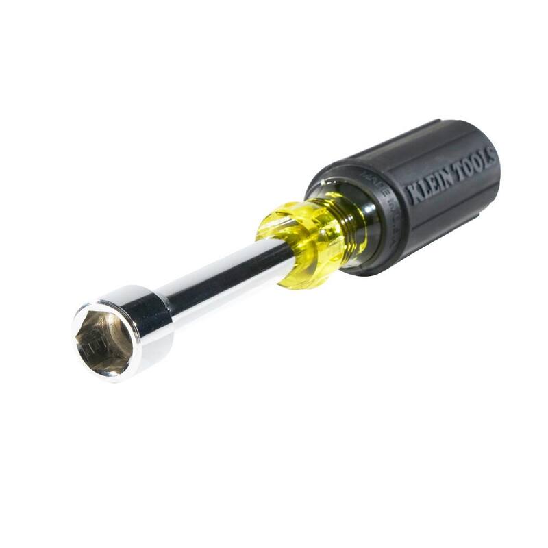 Herramienta de nuez de 1/2 pulgadas de Klein Tools con eje de 3 pulgadas - mango con agarre acolchonado - 630-1/2.