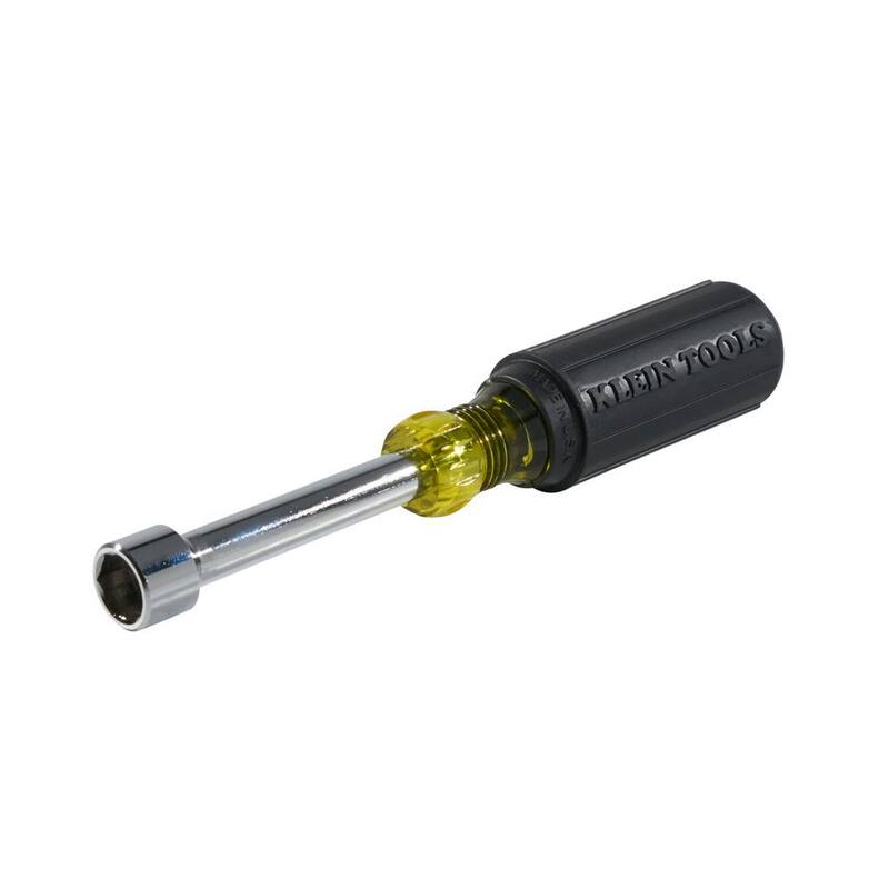 Herramienta de nuez de 1/2 pulgadas de Klein Tools con eje de 3 pulgadas - mango con agarre acolchonado - 630-1/2.