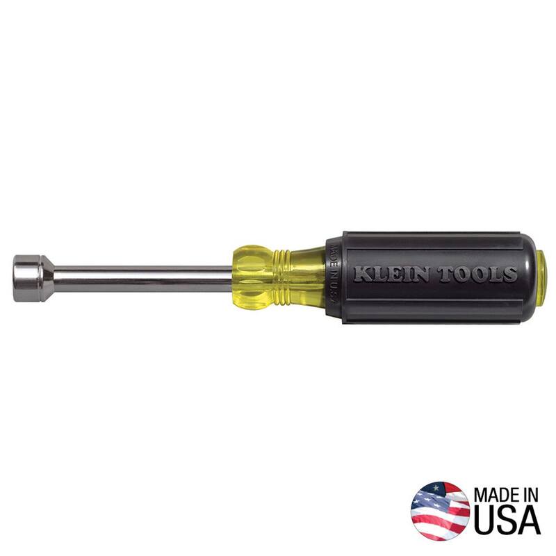 Llave de tuercas de varilla hueca con agarre acolchonado de 11 mm de Klein Tools - 3 in - 630-11MM