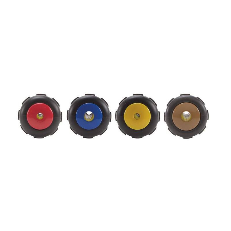 Juego de 4 llaves para tuercas de servicio pesado Klein Tools con eje hueco completo de 4 pulgadas - Mangos con agarre acolchado - 635-4