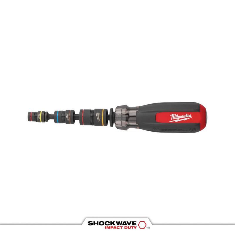 Milwaukee Multi-Nut Driver con Impacto SHOCKWAVE y Puntas Magnéticas para Dados - 48-22-2921