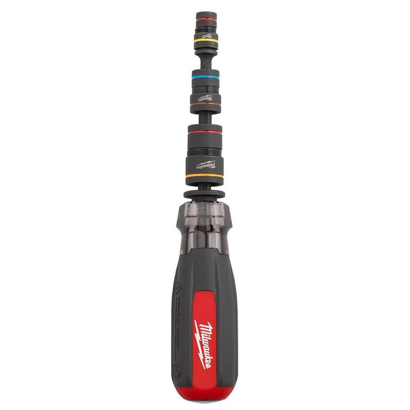 Milwaukee Multi-Nut Driver con Impacto SHOCKWAVE y Puntas Magnéticas para Dados - 48-22-2921