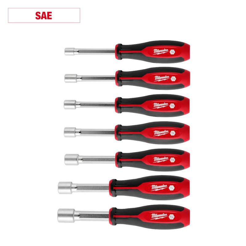 Set de 7 llaves para tuercas HollowCore en medidas SAE de Milwaukee - 48-22-2447