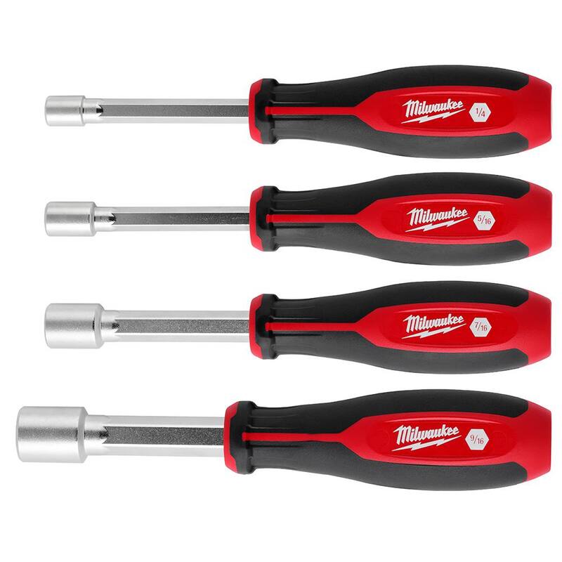 Juego de drivers de tuerca hueca Milwaukee SAE (4 piezas) - 48-22-2444