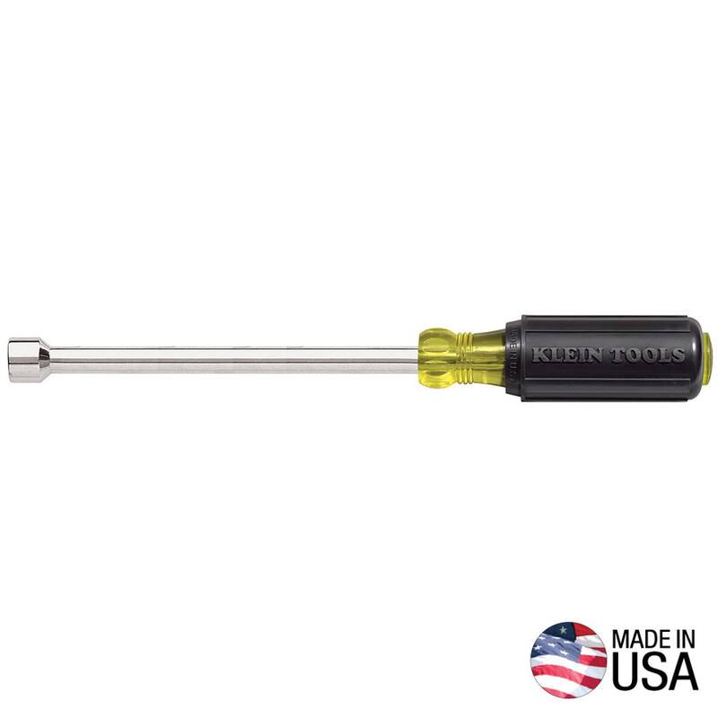 Llave de tuercas de 1/4 de pulgada y eje hueco de 6 pulgadas con mango de agarre acolchonado - 646-1/4