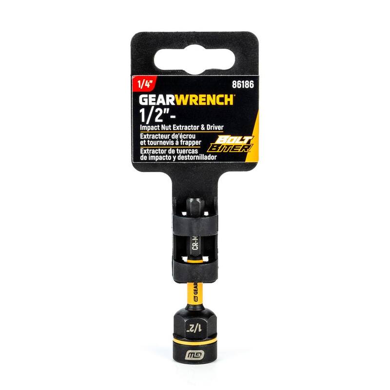 Extractora y conductor de tuercas Bolt Biter de 1/2 pulgadas de GEARWRENCH - 86186
