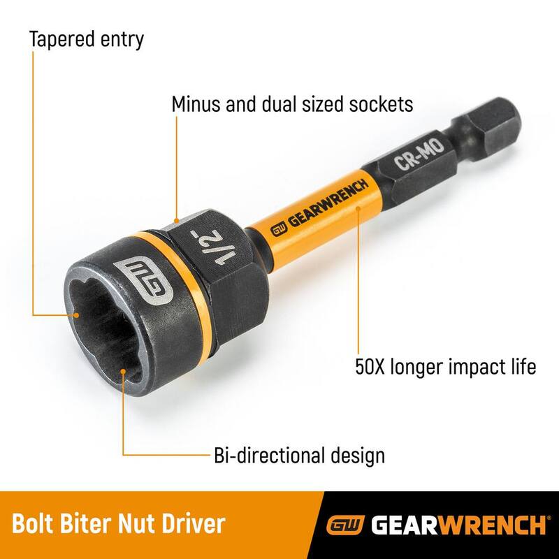 Extractor de Tuerca y Controlador de 12 mm Bolt Biter de GEARWRENCH - 86185