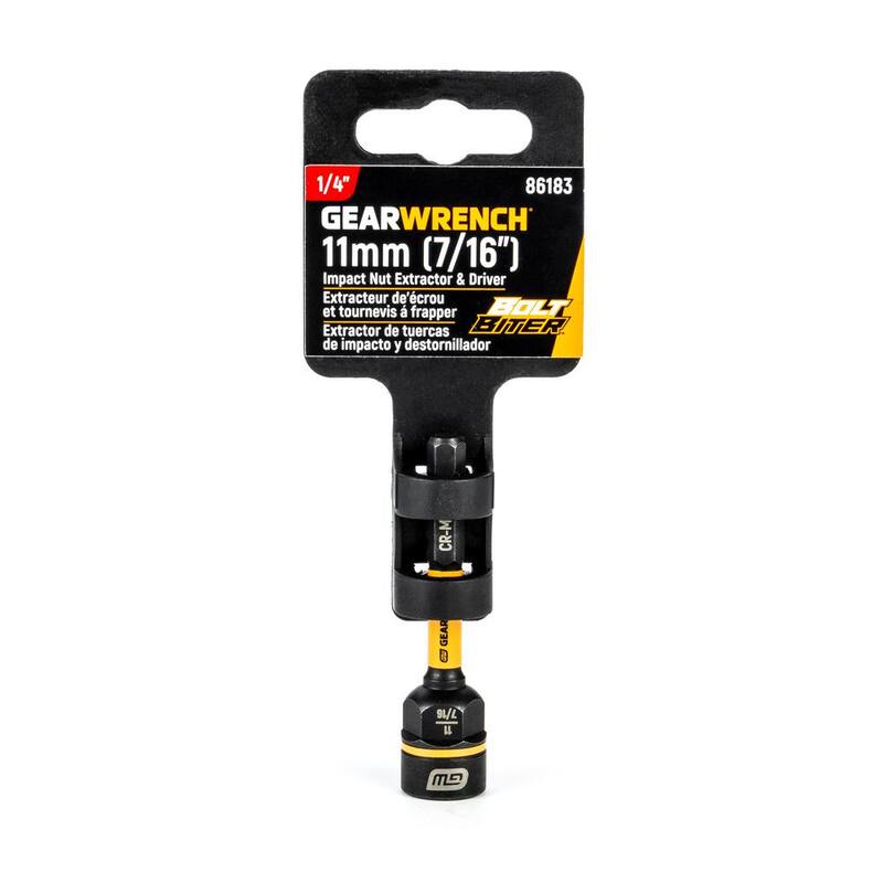 Extrator y Driver de Tuerca Bolt Biter de 11 mm [7/16 pulgadas] de GEARWRENCH - 86183.