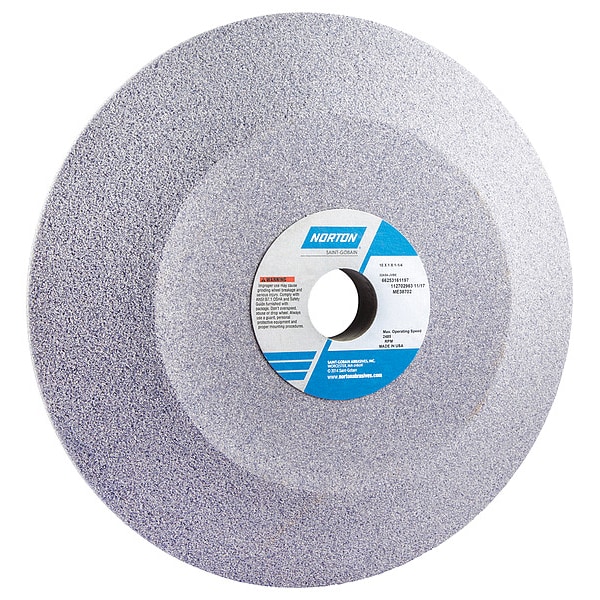 Rueda de esmerilado para platos de Norton Abrasives, 10x1x1-1/4 pulgadas, AO, 54G - 66253161197