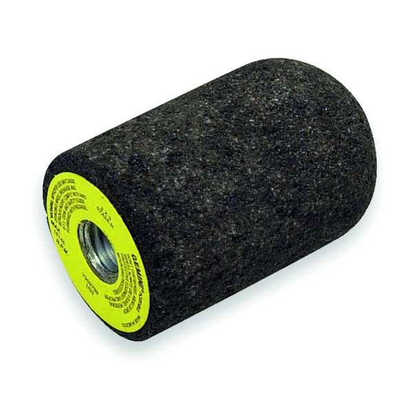 Norton Abrasives Gemini Grinding Plug, Punta Redonda, 2 pulgadas de diámetro, 3 pulgadas de longitud, 24 granos, óxido de aluminio - 61463622220
