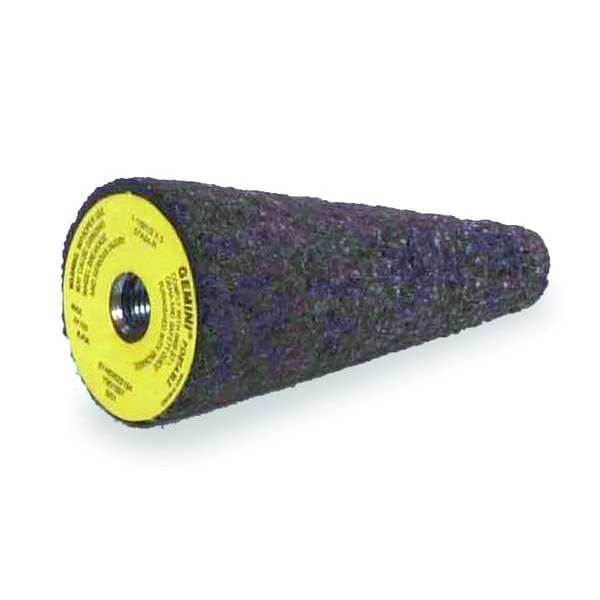Norton Abrasives Gemini Grinding Cone, Punto Cuadrado, 1.5 pulgadas de diámetro, 3 pulgadas de longitud, 24 grano, Óxido de Aluminio - 61463622194