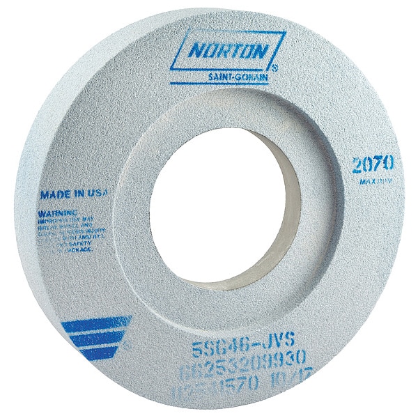 Norton Abrasives Grinding Wheel, 12x2x5, Rec 2/S 7.5x1/2, CA - 66253209930