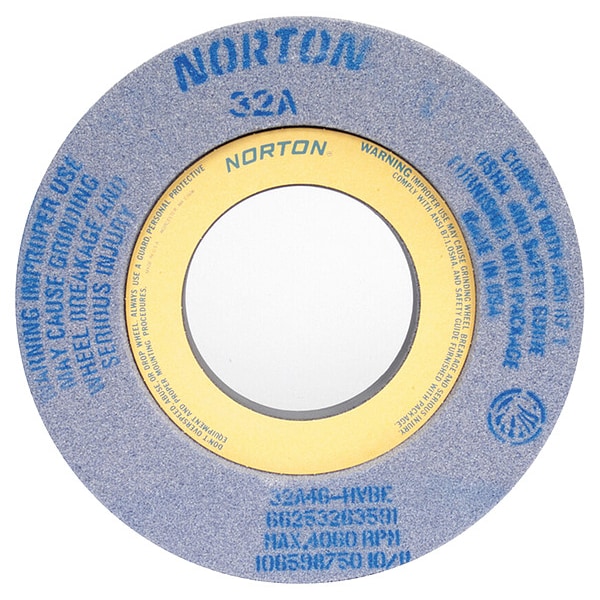 Rueda de esmeril Norton Abrasives, 12x2x5, Rec2/S 7.5x1/2, 46G - 66253263591.