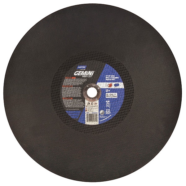 Rueda de corte Norton Abrasivos, Gemini, 20"x5/32"x1", 2710rpm - 69078609031