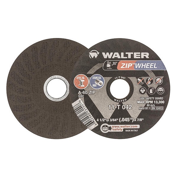 Disco de corte Walter Surface Technologies, T1, 4-1/2x3/64x7/8 - 11T042