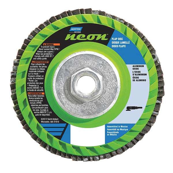 Disco de Aletas Norton Abrasivos, 4 1/2 pulgadas x 40 Grano, 5/8-11 - 66623399000