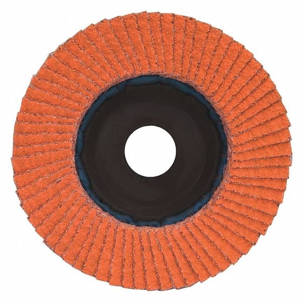 Disco de Aletas Norton Abrasives, 4 1/2 pulgadas x 60 granos, 7/8, Serie: SG Blaze(R) - 66254400254