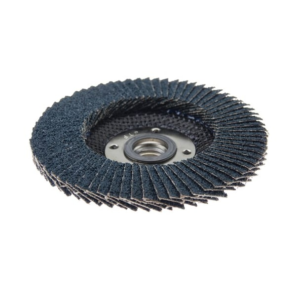 Weiler 4-1/2" Disco de Aletas Abrasivas Tiger Paw, Plano (TY27), 36Z, 5/8"-11 UNC - 51112