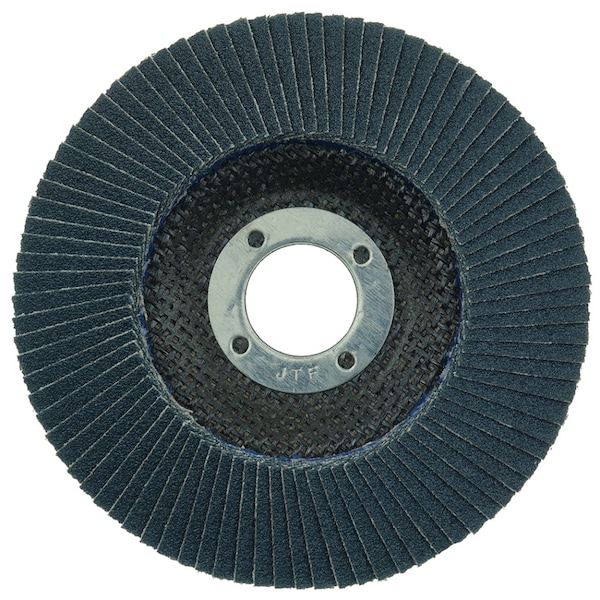 Weiler 4-1/2" Tiger Paw Disco de Aletas Abrasivas, Angulado (TY29), 60Z, 7/8" - 51120