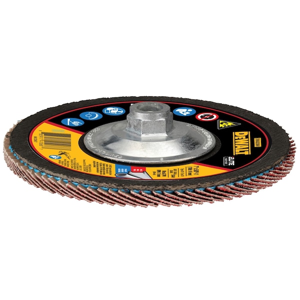 Disco de aletas Dewalt 7" x 5/8"-11 40G T29 XP CER FLAP DISC - DWA8286H