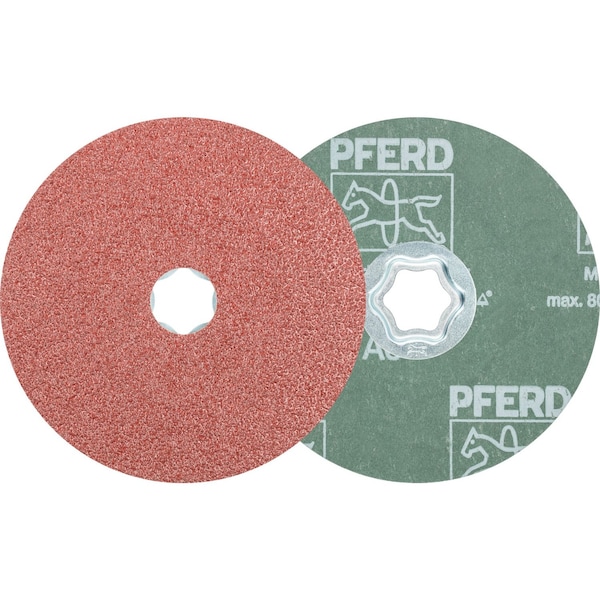 Disco de fibra Pferd Combiclick, 5 pulgadas, Al/Oxd, grano 36 - 40100