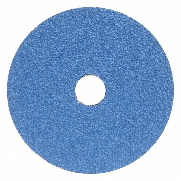 Disco de fibra Zoro Select, 5", Montaje de agujero de 7/8", Azul, Paquete de 25 - 78072775378