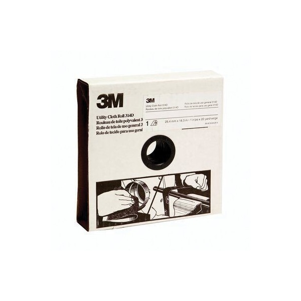 3MTM Rollo de Tela Utilitaria 314D, 1-1/2 pulgadas x 20 yardas P80 J-weight - 7000118521