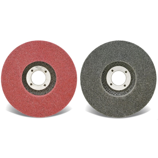 Rueda de Centro Hundido Unitizada con respaldo de Fibra de Vidrio para Economía de Abrasivos Cgw, 4-1/2 pulgadas de diámetro, agujero central de 7/8 pulgadas, Aluminio - 72072