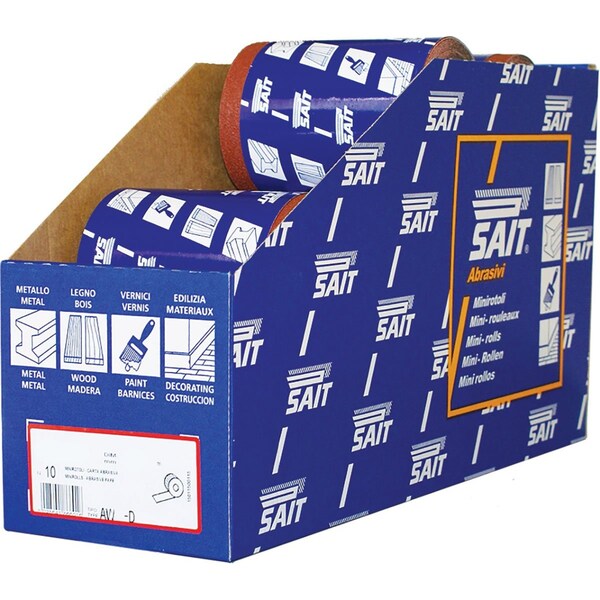 United Abrasives/Sait United Abrasives - Sait AW-D Papel en Rollo 4-1/2" x 5 Yd 220 Superfino Óxido de Aluminio - 81108