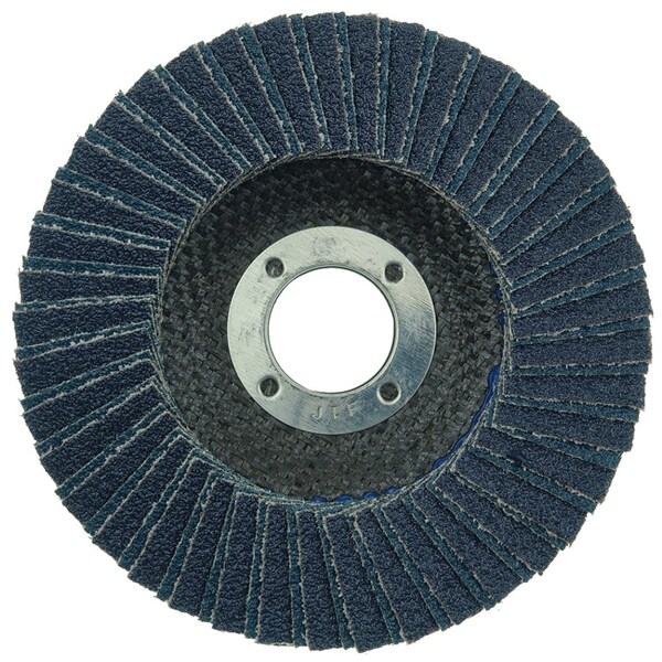 Weiler 4-1/2" Disco de Aletas Tiger X, Plano (TY27), Respaldo Fenólico, 40Z, 7/8" - 51223